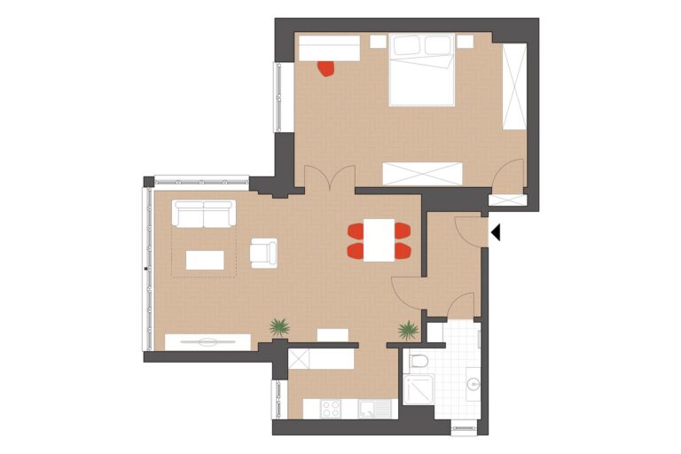 Floor plan GAISBERG Standard · 2nd floor left