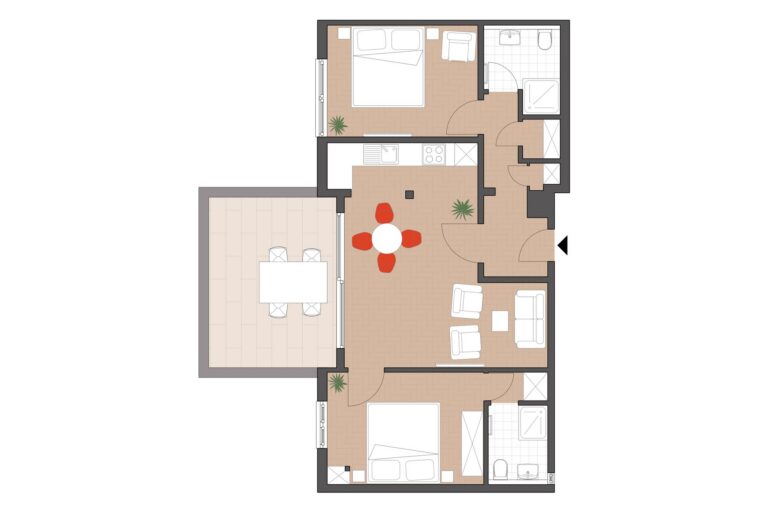 Floor plan GAISBERG Comfort · 3rd floor left