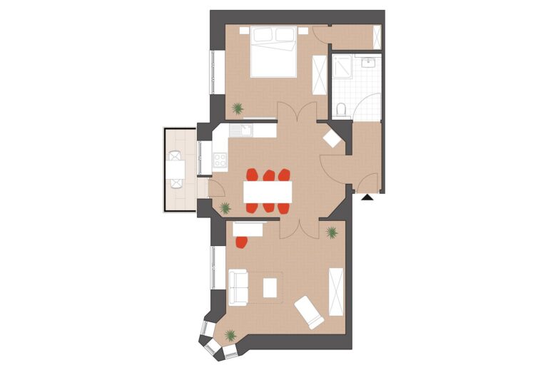 Floor plan MOLTKE Standard · 1st floor left